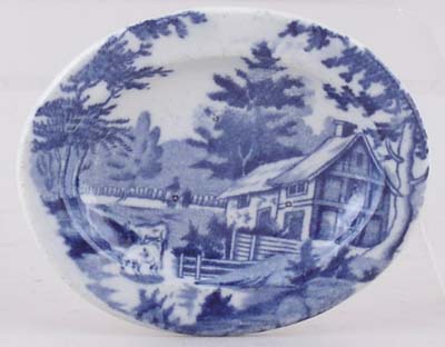 Toy Meat Dish or Platter c1830